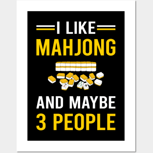 3 People Mahjong Majong Mah Jong Mah Jongg Posters and Art